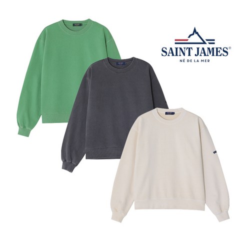 세인트제임스맨투맨 - SaintJames 세인트제임스 BON BON GARMENT DYEING 본본 가먼트다잉 맨투맨