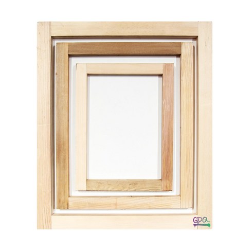 지디큐 팩토리 [실크스크린 재료] 목재 프레임 [망사없음], 15x20, 4개 1세트