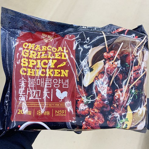 2023년 가성비 최고 노브랜드닭꼬치 - 노브랜드 숯불 매콤 닭꼬치 800g x 1개, 아이스박스포장