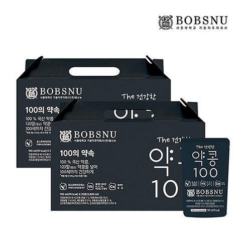 서울대 The 건강한 약콩100 두유 40팩, 40개, 190ml