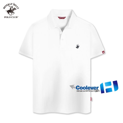 비버리힐즈폴로클럽 남여공용 골프 웨어 기능성 쿨에버 스판 반팔 카라 티셔츠 EPW0T01