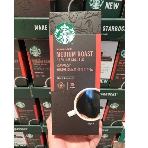 스타벅스아메리카노 - 스타벅스 미디엄 로스트 아메리카노 (1.1gx150개) 스틱커피 대용량, 1.1g, 150개입, 1개