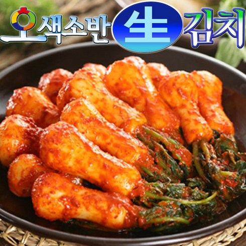 (한국농협 경기연천) 오색소반김치/청와대 납품 국내산 100% 주문당일 생김치 발송 /포기6 9kg/총각5 8kg/파/열무/묵은지/세트김치, 7 포기4kg+총각4kg
