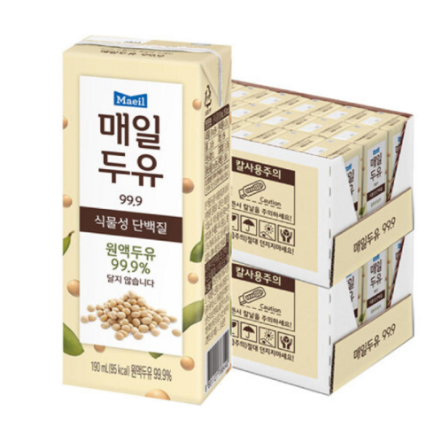 매일 두유 99.9 190ml 24팩 무설탕 식물성단백질, 24개