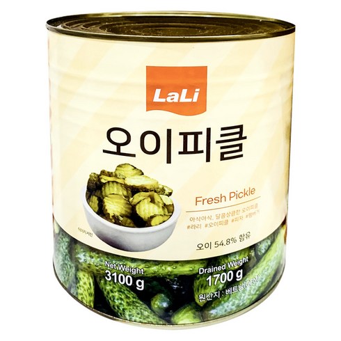 라리 오이피클 3.1kg, 1개