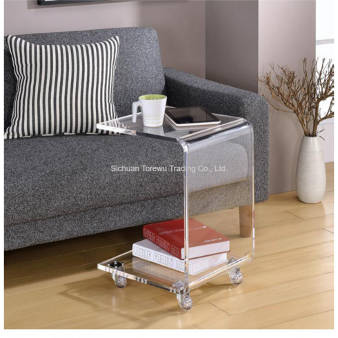 세룬 아크릴 투명 테이블 미니 쇼파 탁자 작은책상, I W300xL350xH560mm 이동식 중형