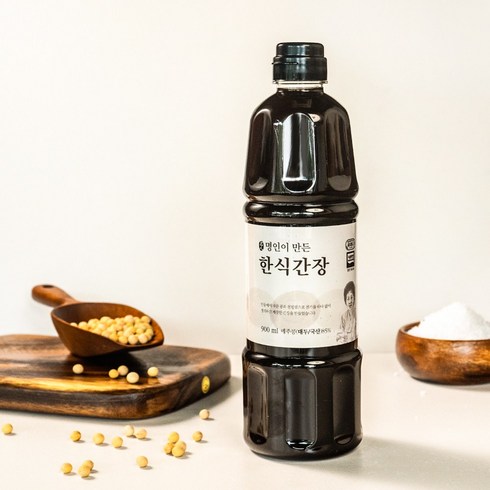 명인이 만든 한식간장 국산콩 씨간장 숙성간장, 1개, 900ml