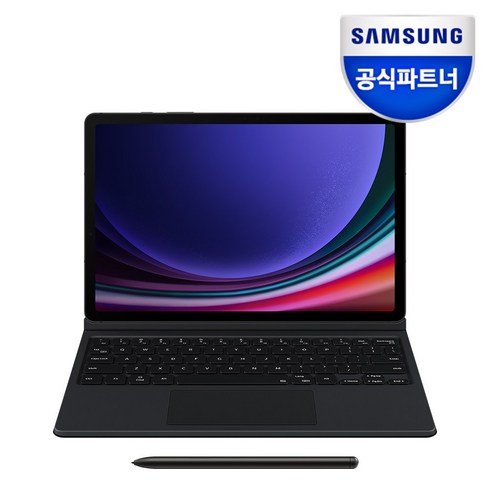 [삼성전자] 갤럭시탭S9 키보드 북커버 케이스 / EF-DX715, 탭S9, 블랙