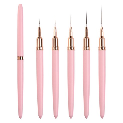 5pcs 네일 아트 라인 펜은 정확하고 복잡한 네일 디자인을 쉽게 달성합니다.