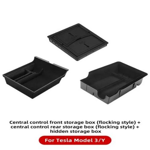모토로라레이저 폴더블 폴더폰 YZ pour Tesla modèle 3 2022 Y 2023 boîte de rangement accoudoir central cachée porte, 1개, 10.3PCS