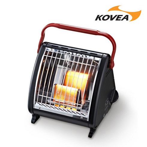 2023년 가성비 최고 코베아 센스난로 - 코베아 파워센스 블랙 가스난로 캠핑 낚시 미니 난로 KGH-2006BK, 큐빅+파우치