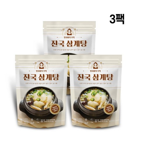 삼계탕 1kg  8팩 - [영자씨의부엌] 영자씨의 부엌 진국 삼계탕 1kg * 3팩, 3개