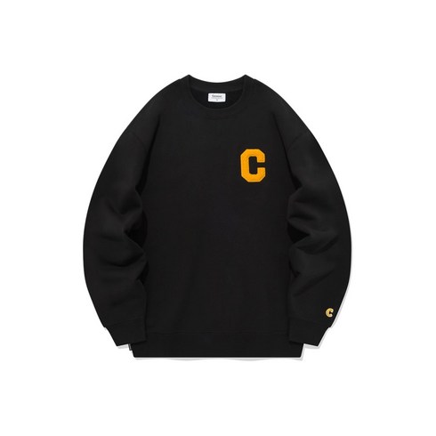 커버낫 긴팔 C 로고 맨투맨 웜블랙 CO2303CR01WB