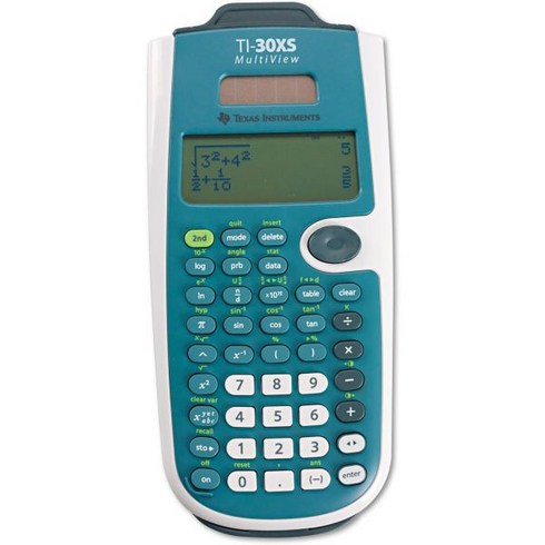 Texas Instruments TI-30XS MultiView Scientific Calculator, Blue and White