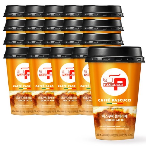 파스쿠찌 - 파스쿠찌 돌체라떼 컵커피, 300ml, 20개