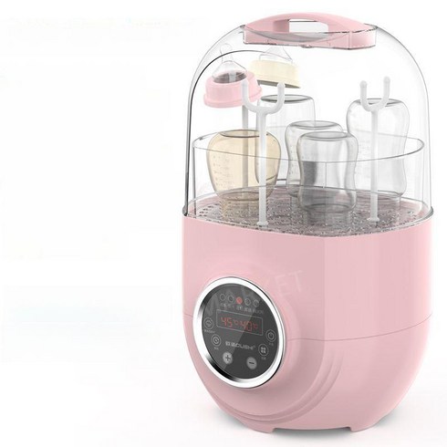 젖병 소독기 보틀워머 2in1 타이머 인체무해 특허, 핑크