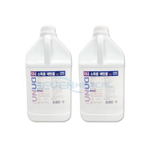 조은 소독용 에탄올(83%) 4L, 2개