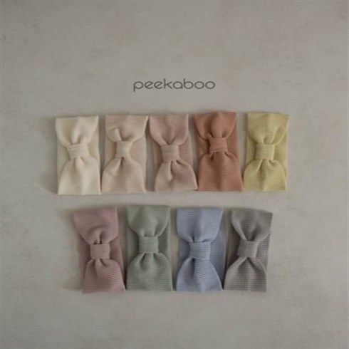 피카부 마카롱 헤어밴드 9컬러 유아 아기옷 [peekaboo]