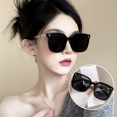 ANYOU 선글라스 자외선 차단 안경 고감각 ins급 여성 선글라스 선물 상자 포장을 갖추다