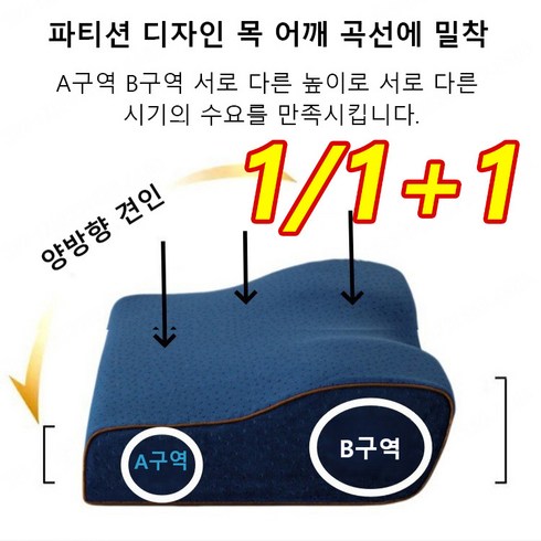 누보레경추베개 - 1/1+1 경추 보호 코골이 베개 누보레 경추베개 집앤콕 경추베개 메모리폼경추베개, [1+1]벨벳-그레이