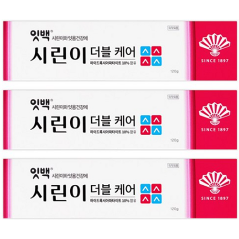 잇치치약 - 동화약품 잇백 시린이 듀얼케어 치약 120g x3개 잇치치약 잇몸케어, 3개