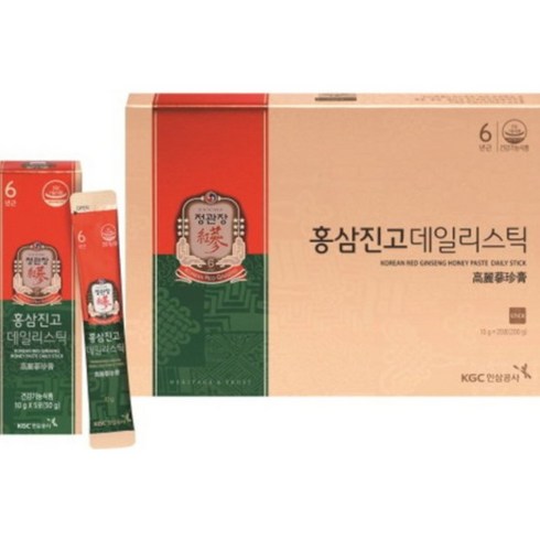 정관장 홍삼진고 데일리스틱 10g x 20포 x 10박스 JJ, 10개, 상세페이지 참조, 1박스