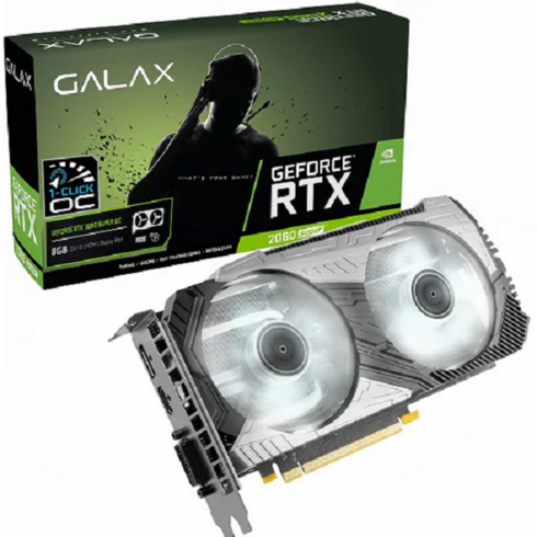 그래픽카드중고 - as기간남음 25년3월까지as남음 갤럭시 GALAX 지포스 RTX 2060 SUPER OC V2 D6 8GB 중고풀박스