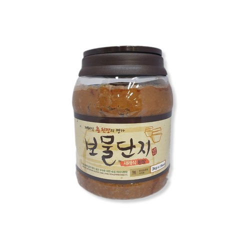 동해식품된장 - 동해식품 재래식 촌된장의 명가 보물단지 재래식된장 3kg, 1개, 1개