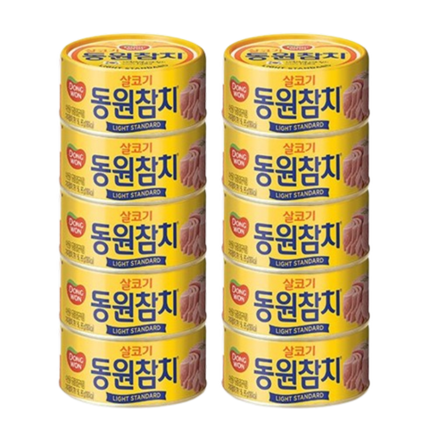 살코기 동원참치 라이트 스탠다드 85g x 10개