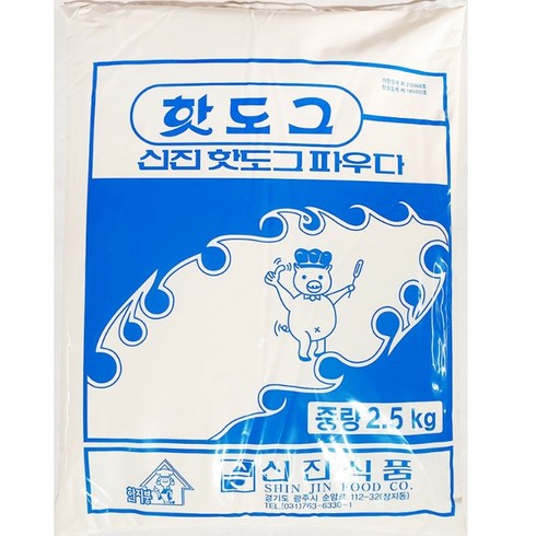 업소용 핫도그 반죽가루 2.5kg 소세지빵 파우더 분말 파우다, 1개