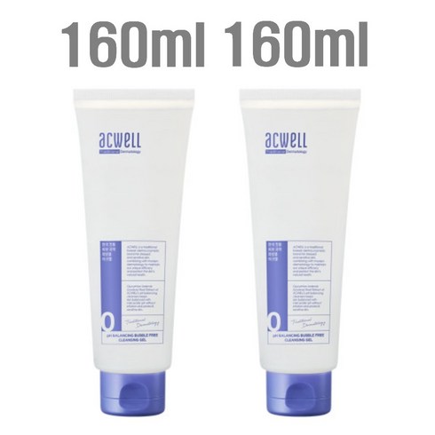 아크웰클렌징젤 - 아크웰 PH 밸런싱 버블프리 클렌징 젤 160ml, 1통, 320ml