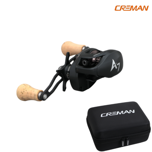 2023년 가성비 최고 크레만a7 - 크레만 23년 신형 A7 초경량 베이트릴 쭈꾸미 갑오징어 베이트릴, 더블핸들(우핸들), 4.8:1