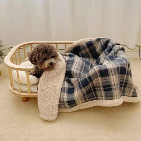 2023년 가성비 최고 강아지이불 - NIUFLY 강아지 이불 반려동물 담요 이불, 블루