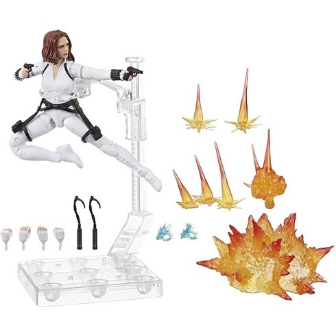 Marvel Hasbro 블랙 위도우 레전드 시리즈 a+ 15.2cm(6인치) 수집용 액션 피규어 장난감 a+ 액세서리 12개 포함 276931