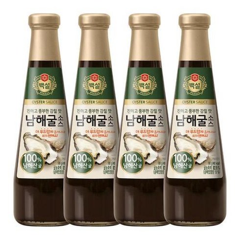 백설 남해굴소스 500g x 4, 4개