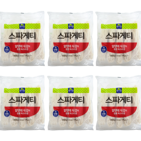 면사랑 스파게티, 6개, 850g