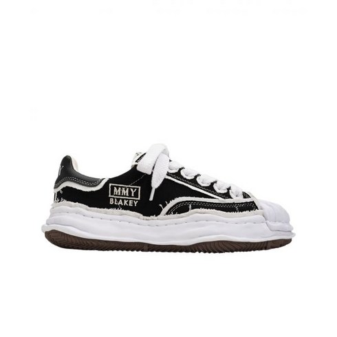 정품 메종 미하라 야스히로 블레이키 OG 솔 OH 캔버스 로우탑 스니커즈 블랙 Maison Mihara Yasuhiro Blakey Sole Canvas Low-top Sneake