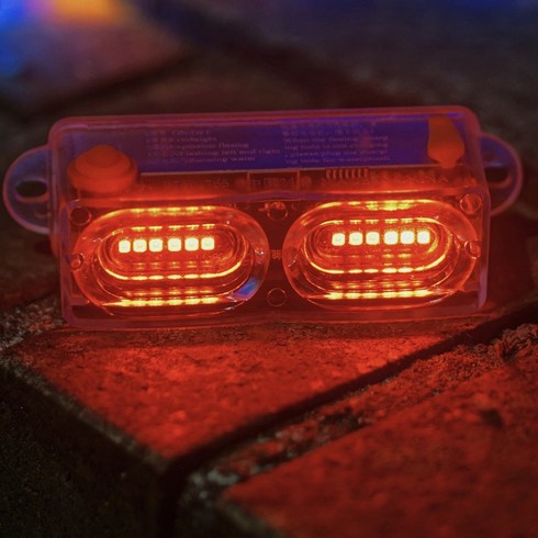 제이식스 세이프티 LED 레드 탑박스 배달통 태양광 충전 오토바이 후미등 깜빡이, 1개