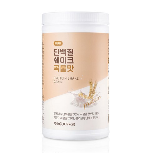 유유유 스테비아 단백질 쉐이크 곡물맛, 1개, 750g