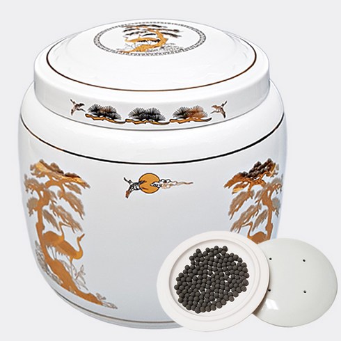 이천도자기명품관 21년 송학 소단지 납골함 도자기유골함, 1개