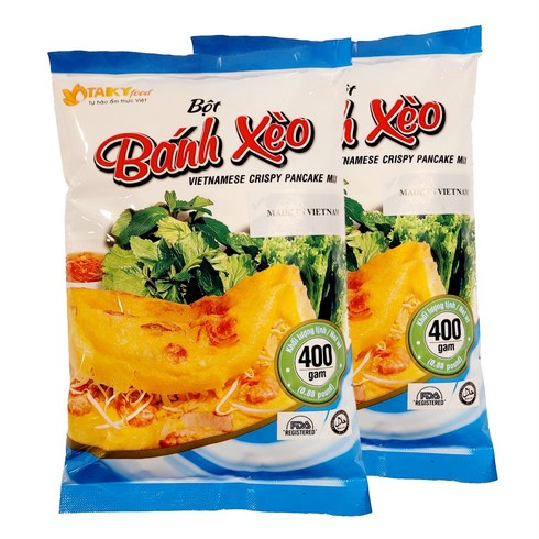 베트남 타키 반쎄오 가루 BOT BANH XEO, 400g, 2개