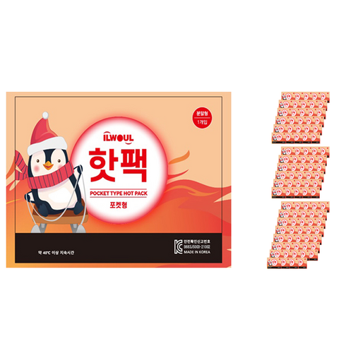 2023년 가성비 최고 일월핫팩 - 일월 따끈 핫팩 100매, 100개