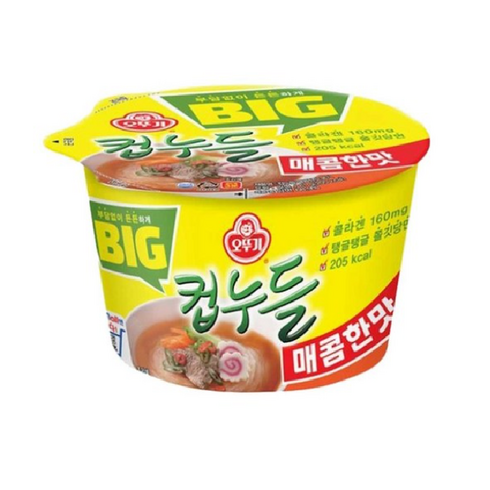 오뚜기 빅 컵누들 매콤한맛 61g x 12개