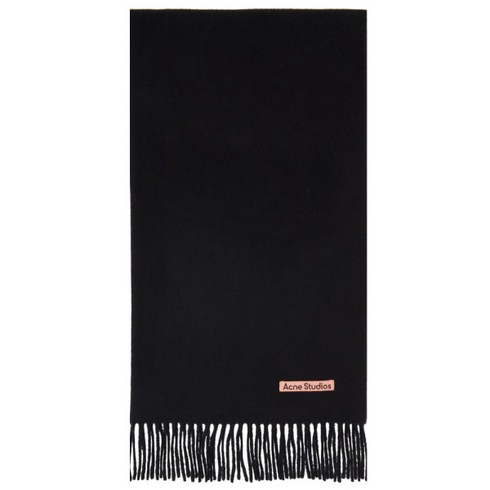 [아크네 스튜디오] 24SS FN-UX 시그니처 로고 울 머플러 블랙 CA0209 900