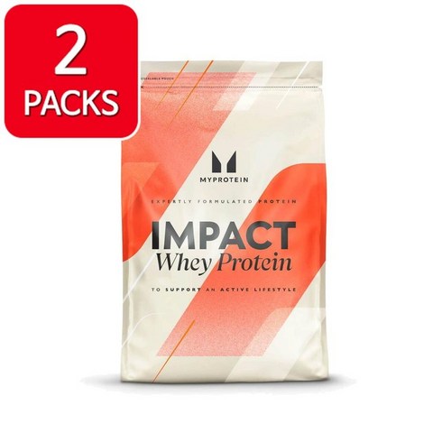 MYPROTEIN Impact Whey Protein 마이프로틴 임팩트 웨이 단백질 파우더 영국 레드 빈 V2 1kg 2팩, 2개