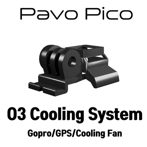 2024년 가성비 최고 pavopico - [3Dprint] Pavo Pico Gopro Naked + Mini GPS+ Cooling Mount( 경량 너트 볼트포함) 컬러선택가능, 에메랄드블루