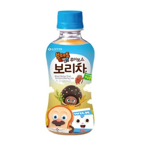 롯데칠성음료 브레드이발소 루이보스 보리차, 국산 보리 (루이보스), 230ml, 20개