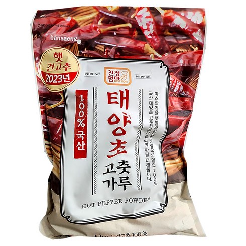 친정엄마 국산 태양초 고춧가루 1kg, 1개