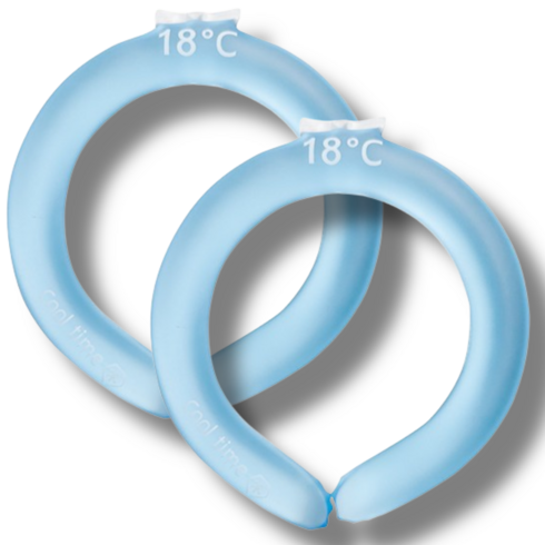 앗차거아이스링 - 구디아 아이스 넥 쿨러 쿨 넥밴드 목 쿨링 튜브 얼음 목걸이 쿨스카프, 아이스 블루