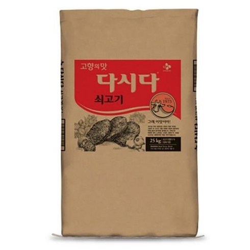 CJ백설 쇠고기 다시다 식자재업소용 25kg 고향의맛다시다 10421 선물, 1개